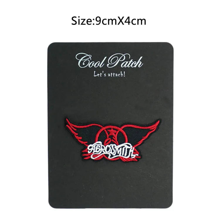 Aerosmith Red Wings Music Band железа на/пришить патч футболка ПЕРЕДАЧА МОТИВ Аппликация в стиле панк-рок знак