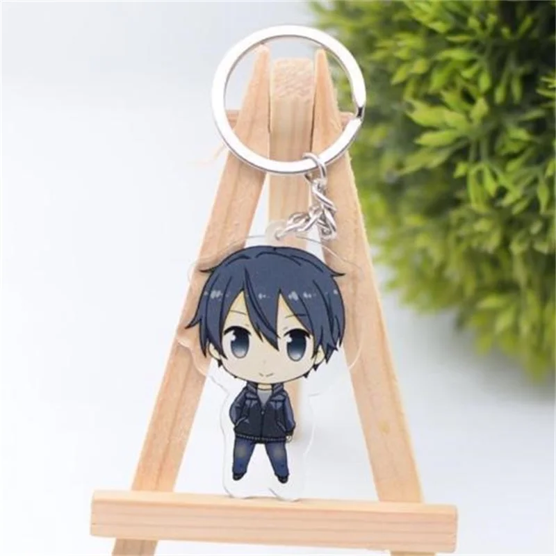 Двусторонний акриловый брелок для ключей Kirito Asuna с изображением аниме меча