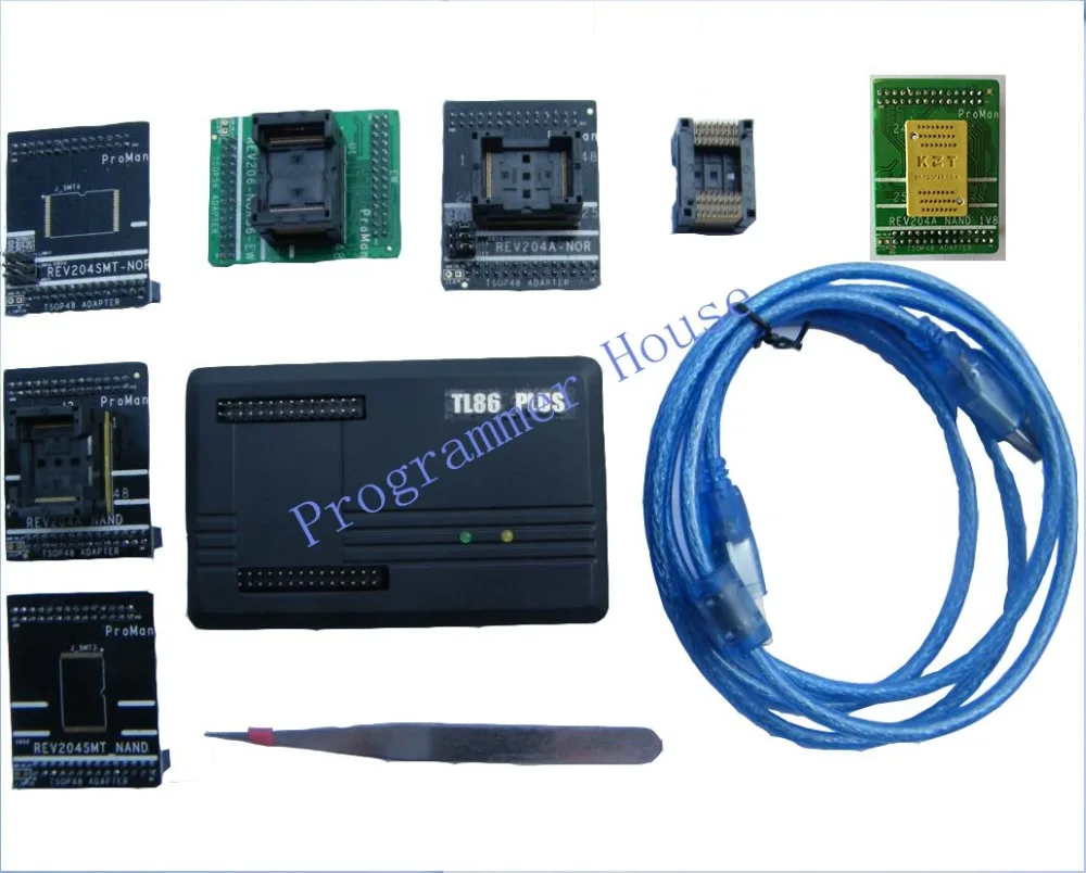 Proman tl86_Plus Профессиональный nand nor программист инструмент для ремонта копия NAND FLASH восстановление данных+ TSOP48& 56 TSOP56+ v1.8 адаптер