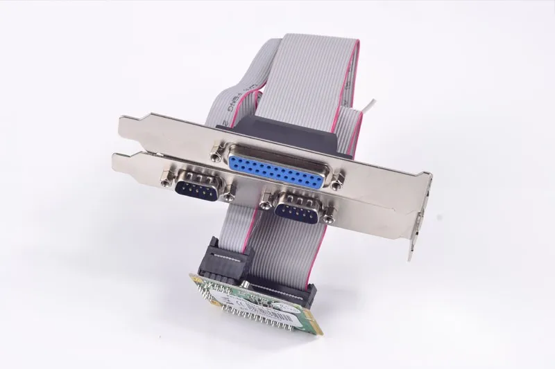 Серийный порт Mini PCIe на 2 порта RS232 + IEEE 1284 карта параллельного MCS9901 чипсет|mini pcie|mini