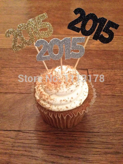 

2015 Новогодняя чашка, топпер для торта, новогодние украшения, класс 2015, праздничное украшение для торта