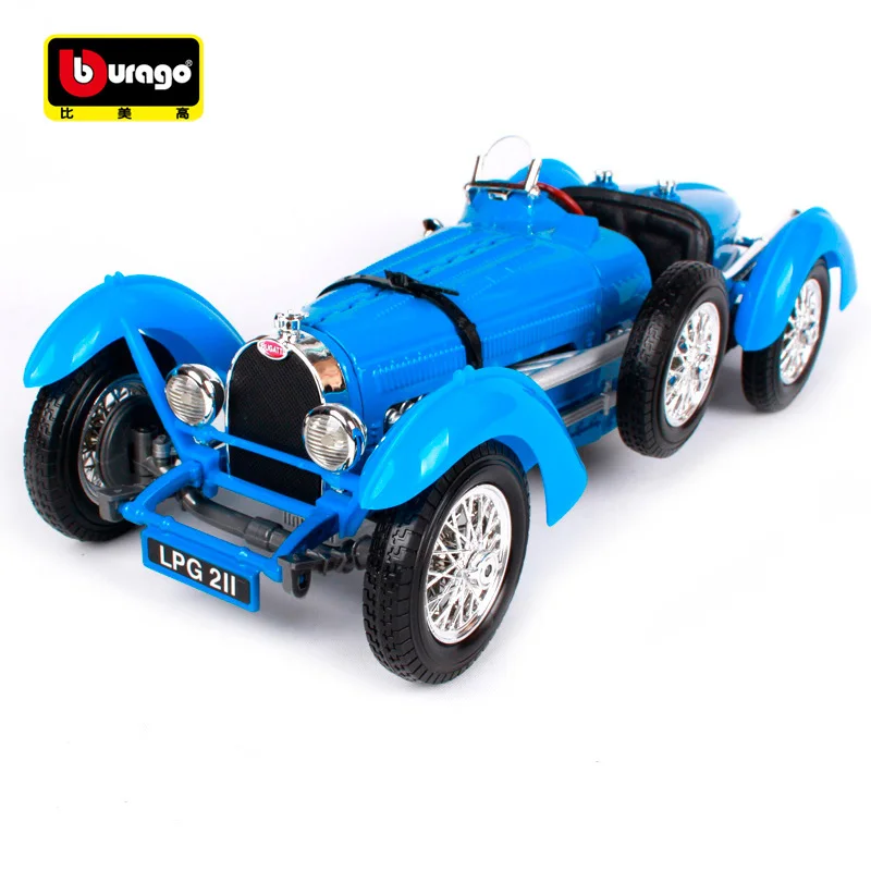 Bburago 1:18 1934 Bugatti &quotТип 59&quot модель автомобиля ретро классический автомобиль литья