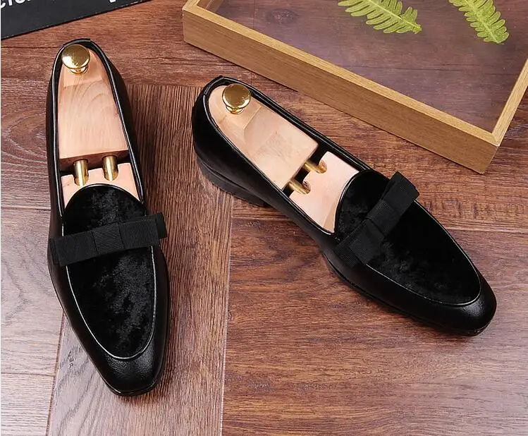 Туфли оксфорды мужские с острым носком заостренный носок Бабочка плоская