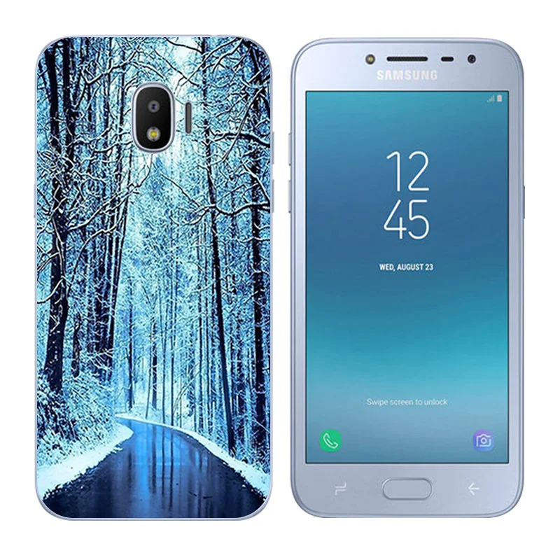 Для Samsung Galaxy J2 Pro 2018/SM-J250F Прозрачный мягкий силиконовый чехол для 2018 Снежинка Fundas |