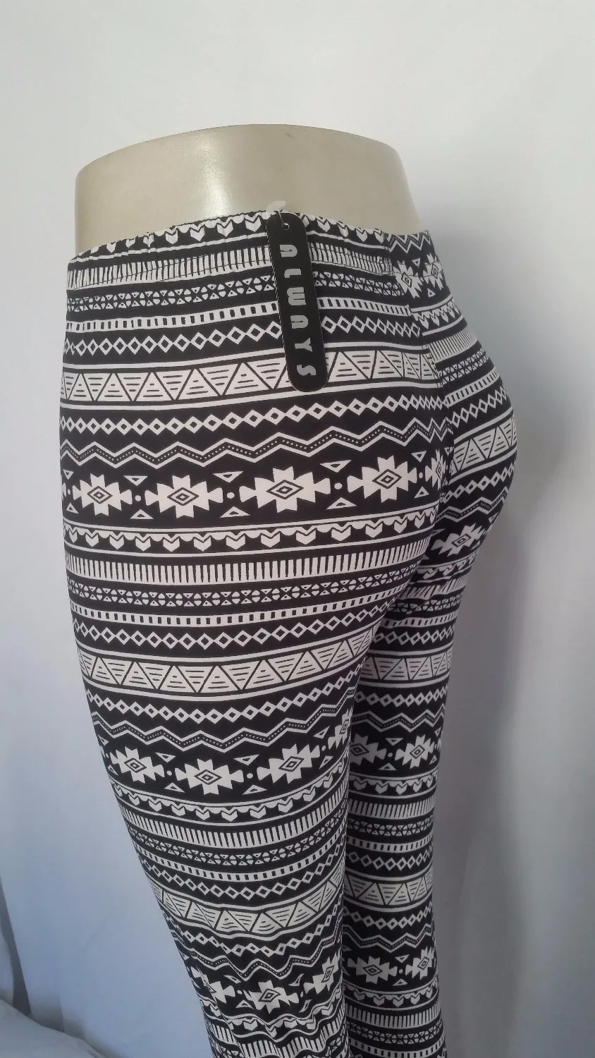 

601womens bottoms high elastic pants capris comfortable leggings the european and american style popular print free shipping