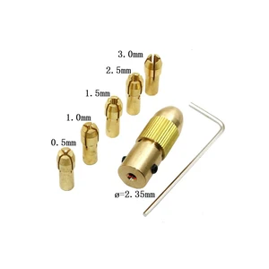 7 шт. 2,35 мм 0,5-3,0 мм электрический сверло цанги микро сверла сверлильный патрон инструмент адаптер малая Мощность ручной вращением