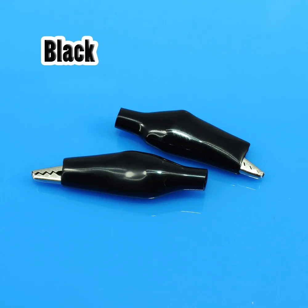 JCD 1 шт. металлический Аллигатор или тестовый зонд черный и красный с пластиковой