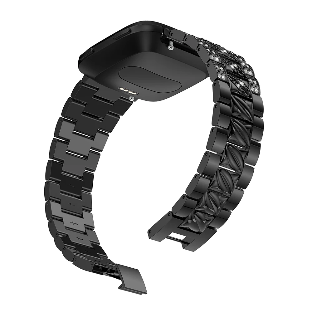 Ремешок для часов Fitbit Versa женские Сменные Металлические браслеты аксессуары с