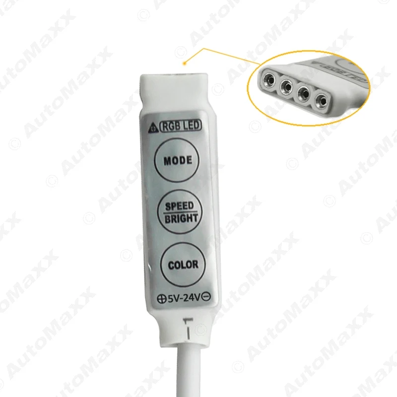FEELDO 1 шт. DC5V ~ 24В 4pin светодиодная полоса Flasher Модуль Flash Strobe контроллер с 5 мм/2 мм DC