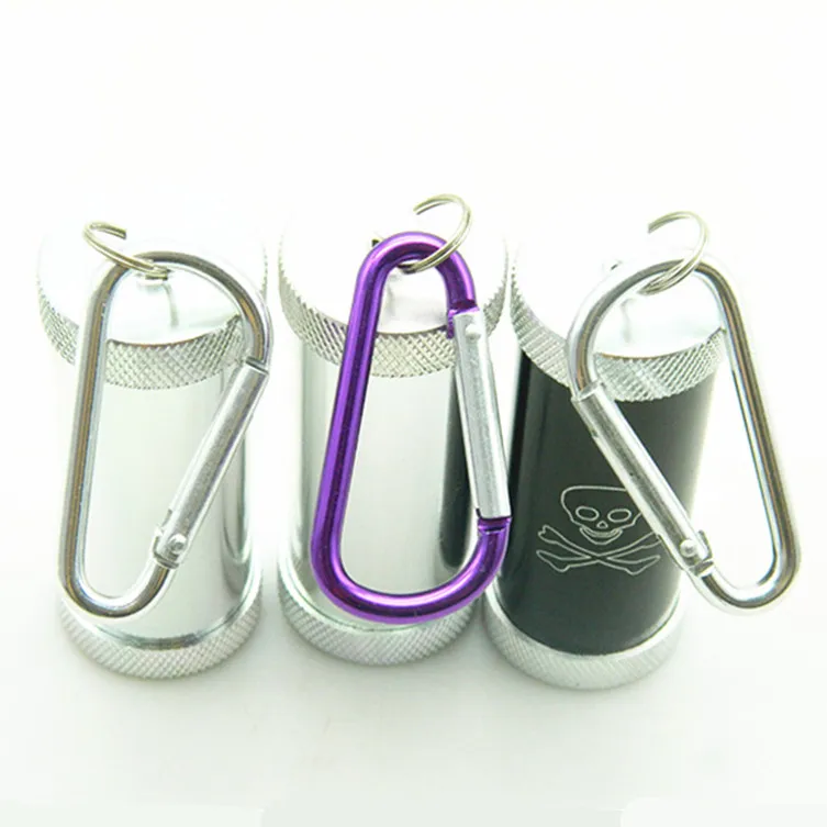 1 шт. 3 размера серебристая и черная круглая коробка для хранения таблеток