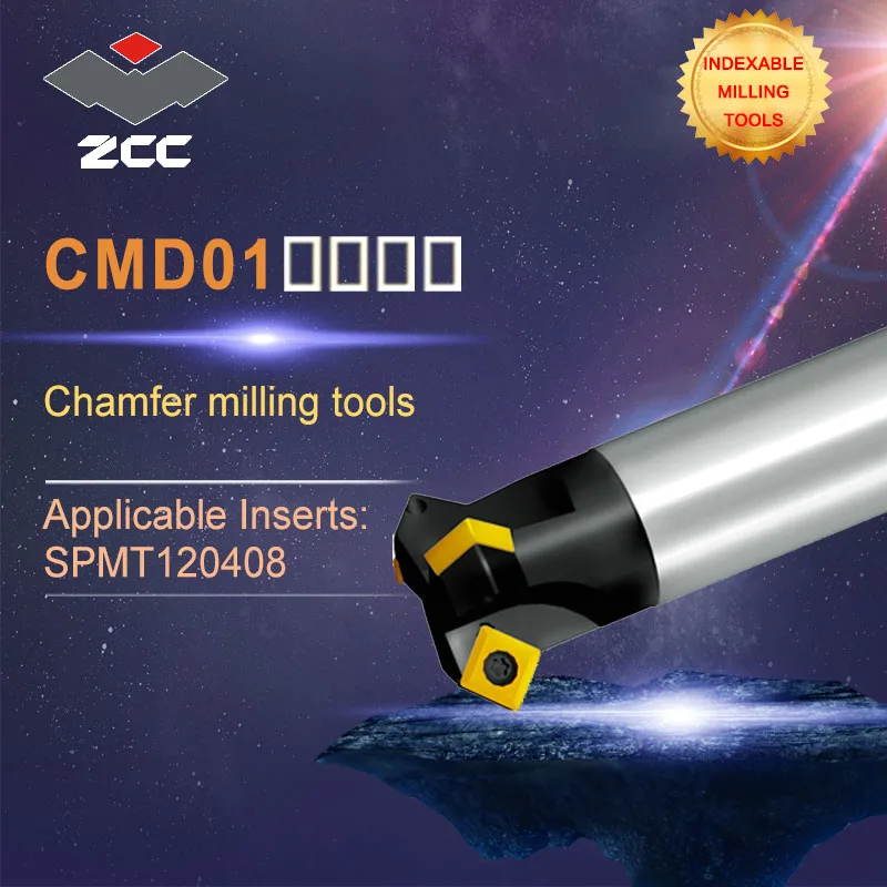

ZCC.CT original Chamfer milling tools high CMD01 performance CNC lathe tools indexable milling tools face milling tools