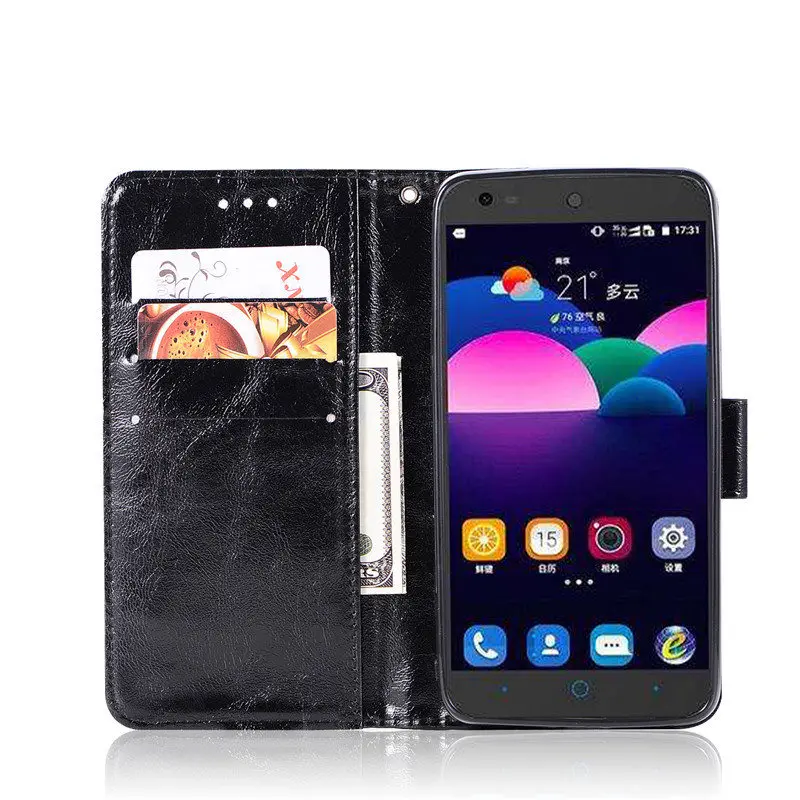 Роскошный чехол кошелек для ZTE Prestige 5 0 из искусственной кожи телефона N9132 N 9132