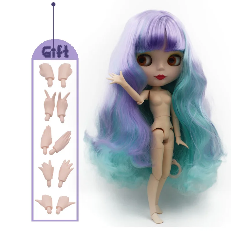 Matte Face NO.8 Заводская кукла Neo Blyth, матовое лицо, 1/6 BJD, шарнирная кукла Blyth, куклы для девочек, игрушки для новорожденных детей D - Цвет: Matte Face NO.8
