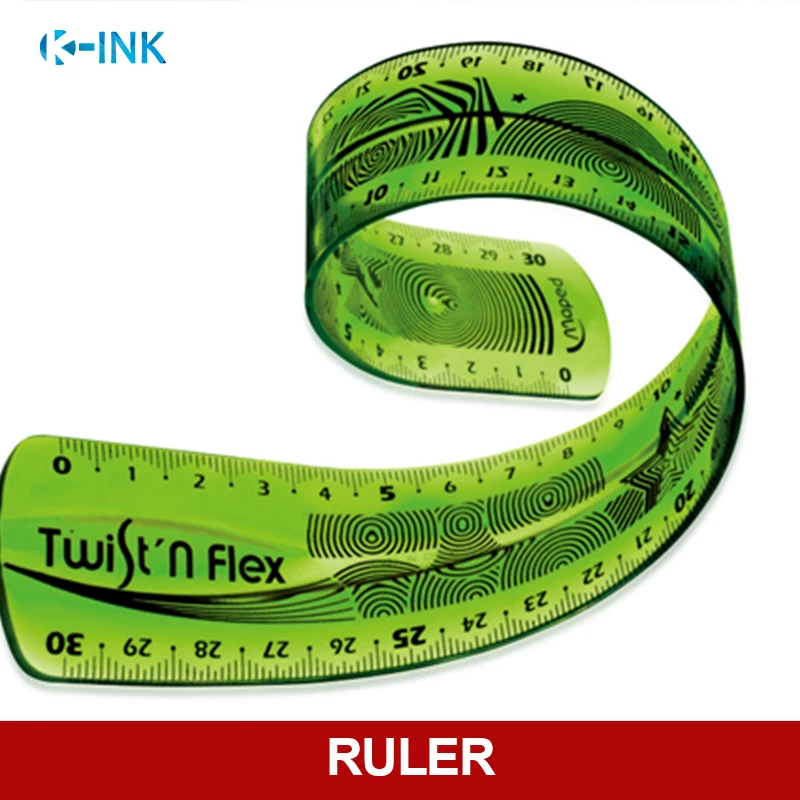 Гибкая прямая Линейка премиум качества прозрачная Складная мягкая линейка