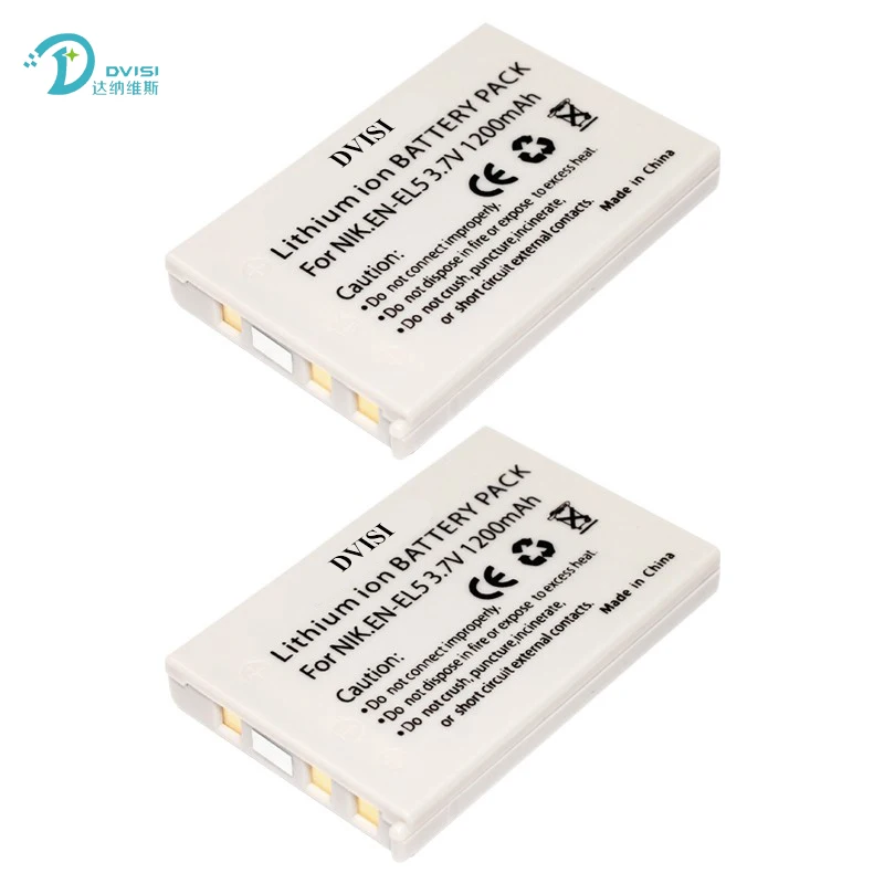 Dsi 4 шт. батарея для камеры ENEL5 с USB двойное зарядное устройство Nikon Coolpix P80 P90 P100 P500 P510