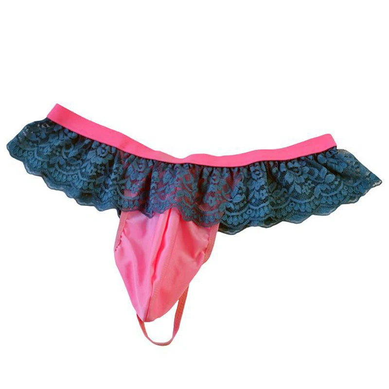 Мужское нижнее белье кружевные U образные выпуклая сумка сексуальные мужские