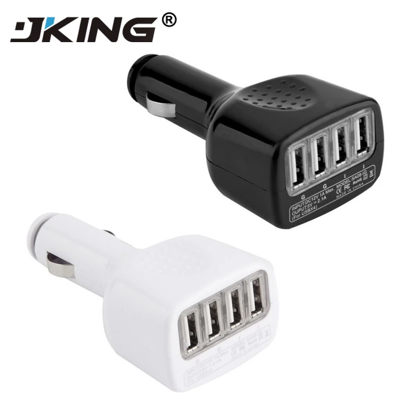 4 USB выход Автомобильное зарядное устройство 2.1A Быстрая зарядка для iPhone 5S 6 S iPad
