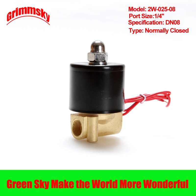 Dc 12/24V/AC110V/220V 2 позиционный 1/4 ''порт воздуха дизельного газа жидкости с низкой
