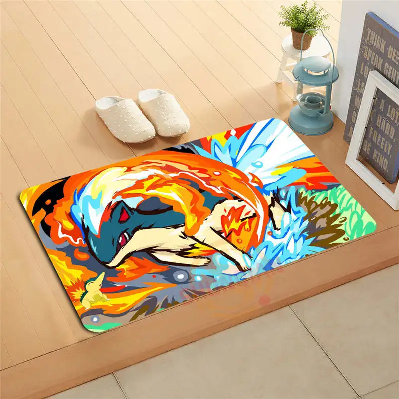 P & 1031 # WJY Пользовательские Мультфильм Пикачу w Doormat Home Decor Двери коврик Коврик Для
