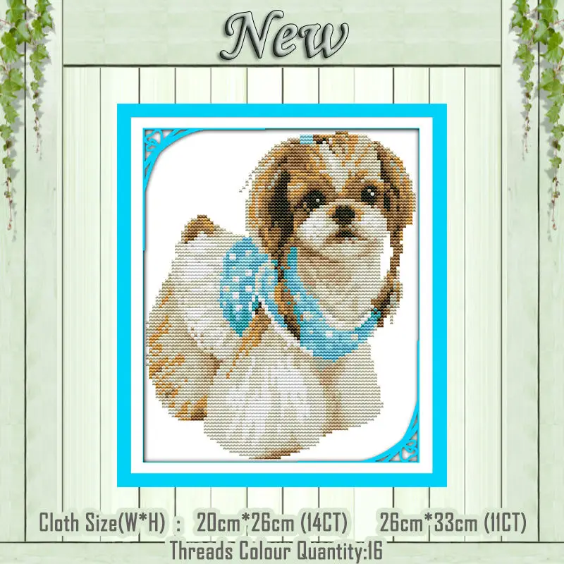 Lady dog 2 Охотничья собака овчарка йетт животная живопись Счетный напечатанный на холсте DMC 14CT 11CT вышивка крестиком наборы для рукоделия Набор для вышивания - Цвет: Lady dog 2
