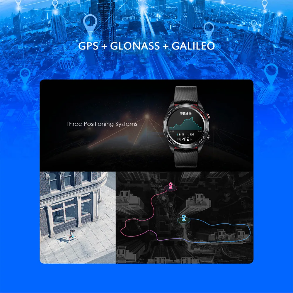 HUAWEI Смарт часы gps Браслет фитнес трекер 1,2 дюймов HD AMOLED цветной экран Bluetooth монитор сердечного ритма для Android/IOS