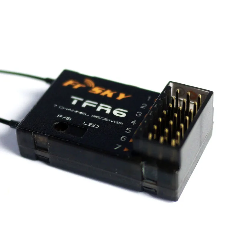 1 шт. Новинка 100% оригинал FrSky 2 4G 7 каналов приемник TFR6/TFR6A для Futaba|receiver futaba|frsky