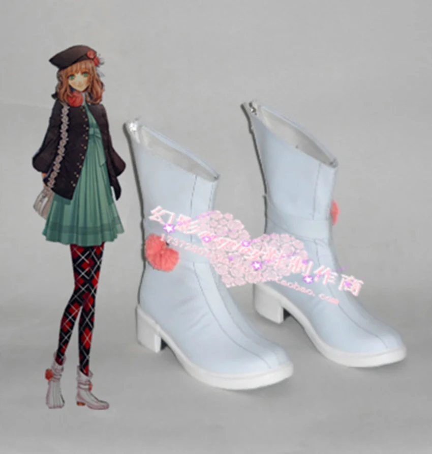 Amnesia Heroine/белые короткие ботинки для костюмированной вечеринки на Хэллоуин H016|boots