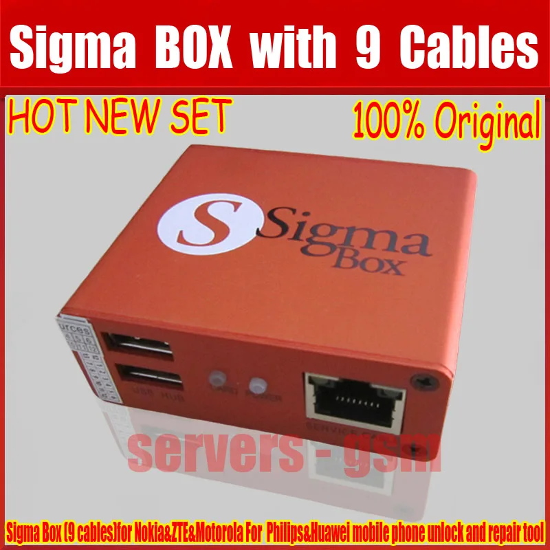 100% оригинальный новый Sigma Box + 9 кабелей и ремонт для Nokia ZTE Hua & wei Бесплатная