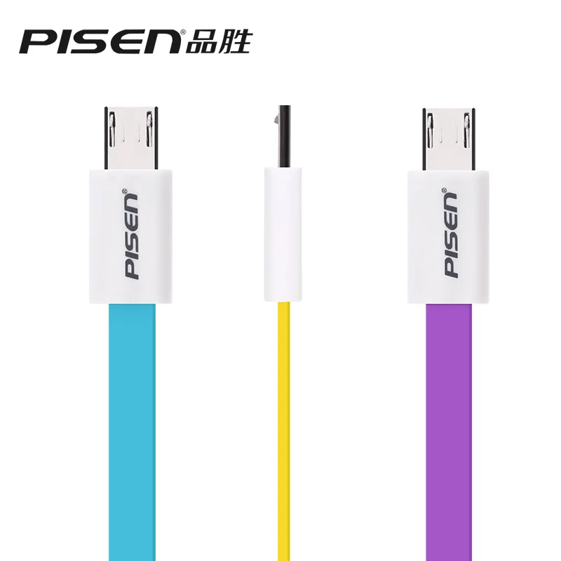 Pisen марка 0.2 м android данных кабель 8Pin микро зарядное устройство USB 3 цветов для Xiaomi Mp3