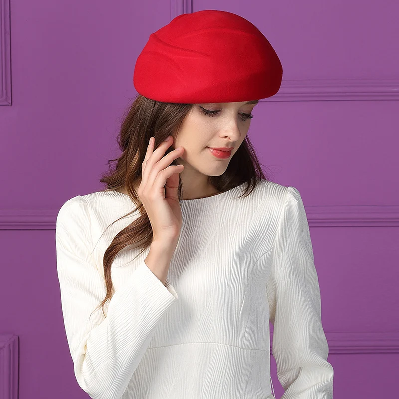 Женская шерстяная шапка Fedoras с куполом для девочек студенческие шляпы отдыха