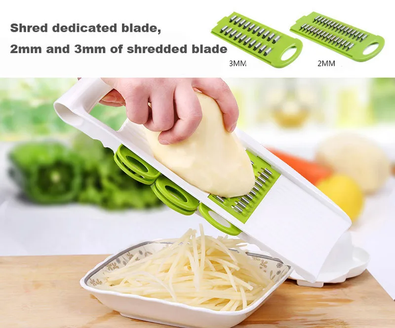 Новые приспособления терка мандолина резак для овощей с 5 лезвиями из