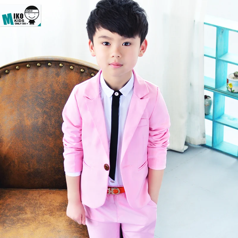 Детский Повседневный костюм для мальчиков весенне осенний детский смокинг в