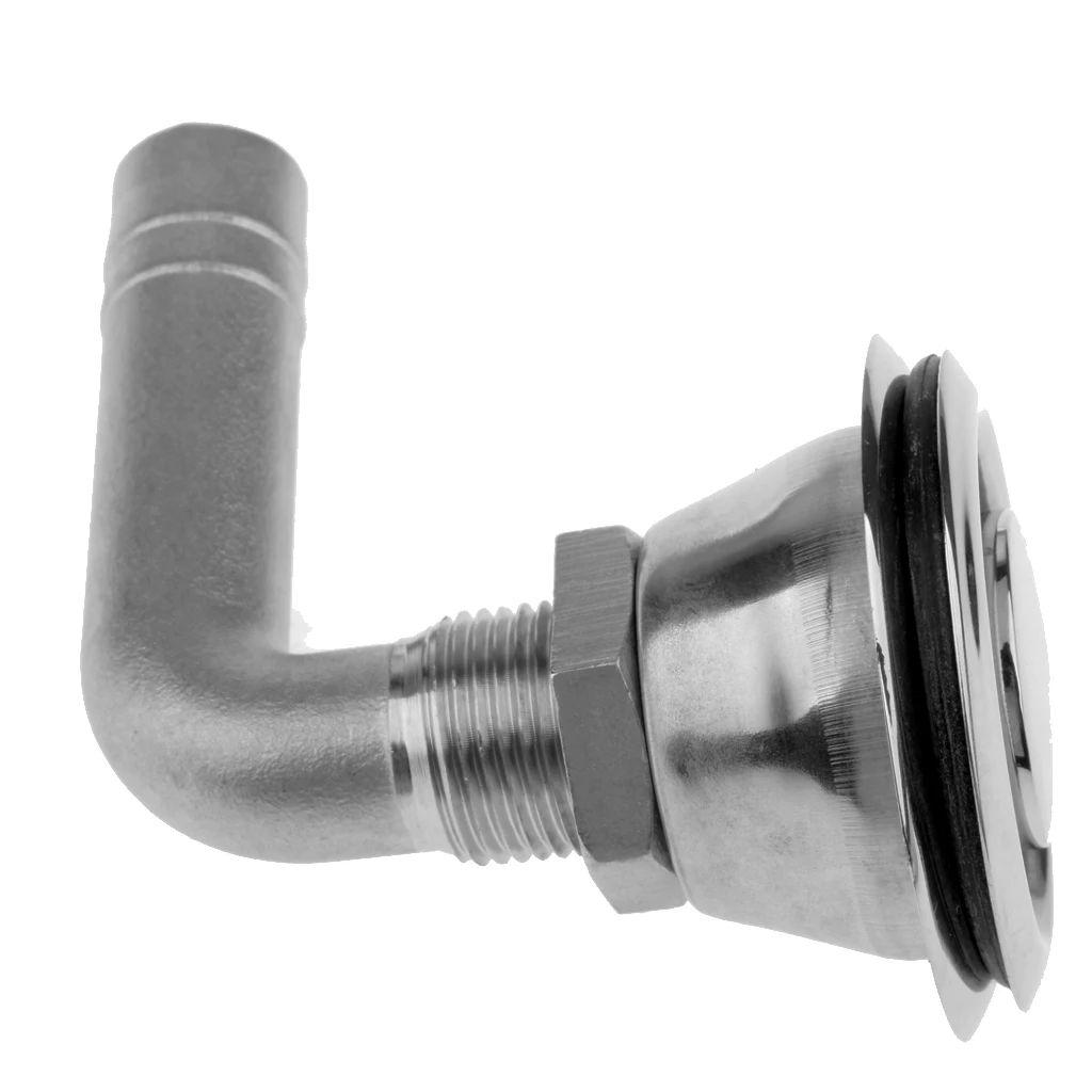 Stainless Marine Boat Fuel Gas Tank Vent Flush Mount 90 Degree Fit 5/8'' Hose Hardware and instruction | Автомобили и