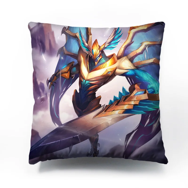 The Darkin Blade Aatrox Cushion cover pillow no filling double-side to printing Customizing all heroes | Дом и сад