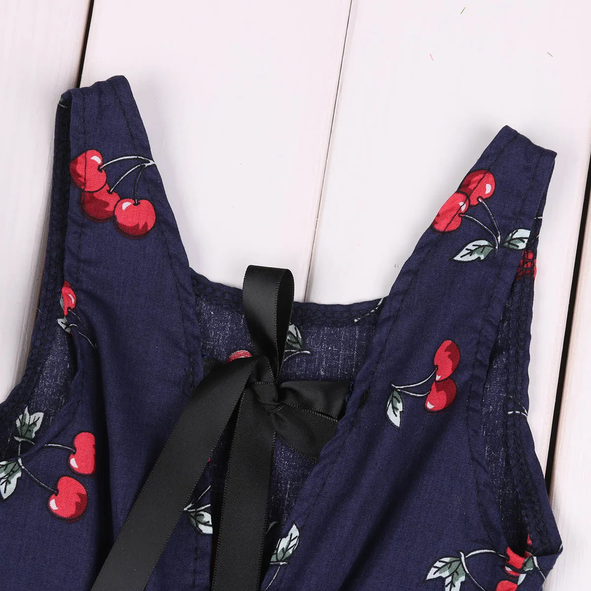 Платье Pudcoco для маленьких девочек платье-туника с рисунком вишни праздничный