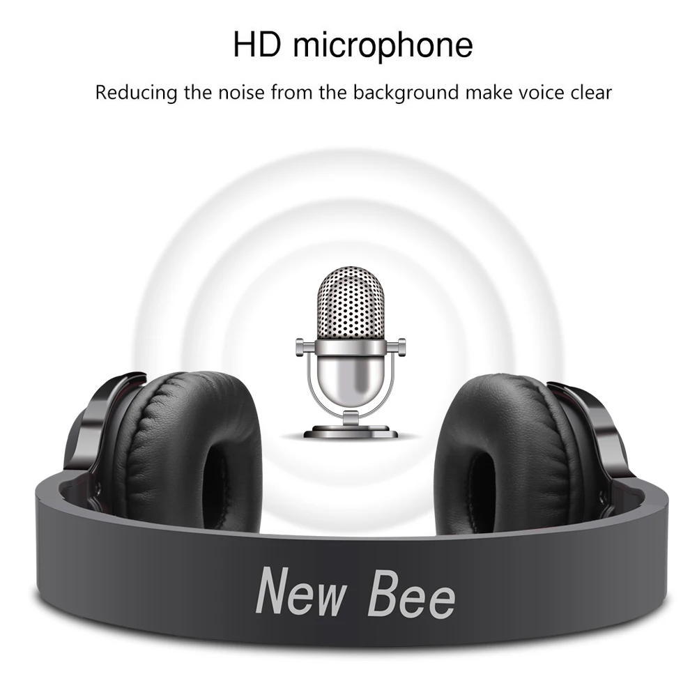 Новая улучшенная Bluetooth гарнитура Bee спортивные стереонаушники с микрофоном NFC App