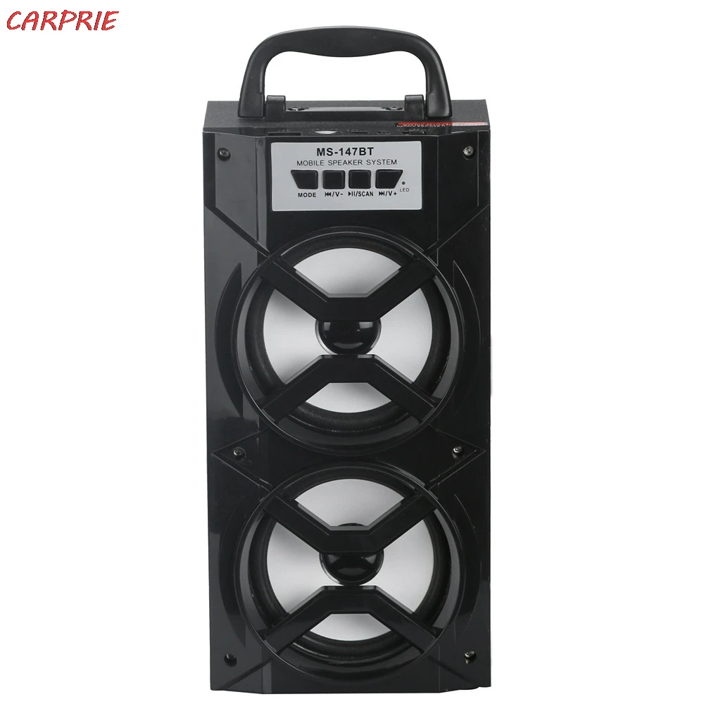 CARPRIE Led Bluetooth беспроводной портативный динамик супер бас с USB/TF/AUX/FM радио большая