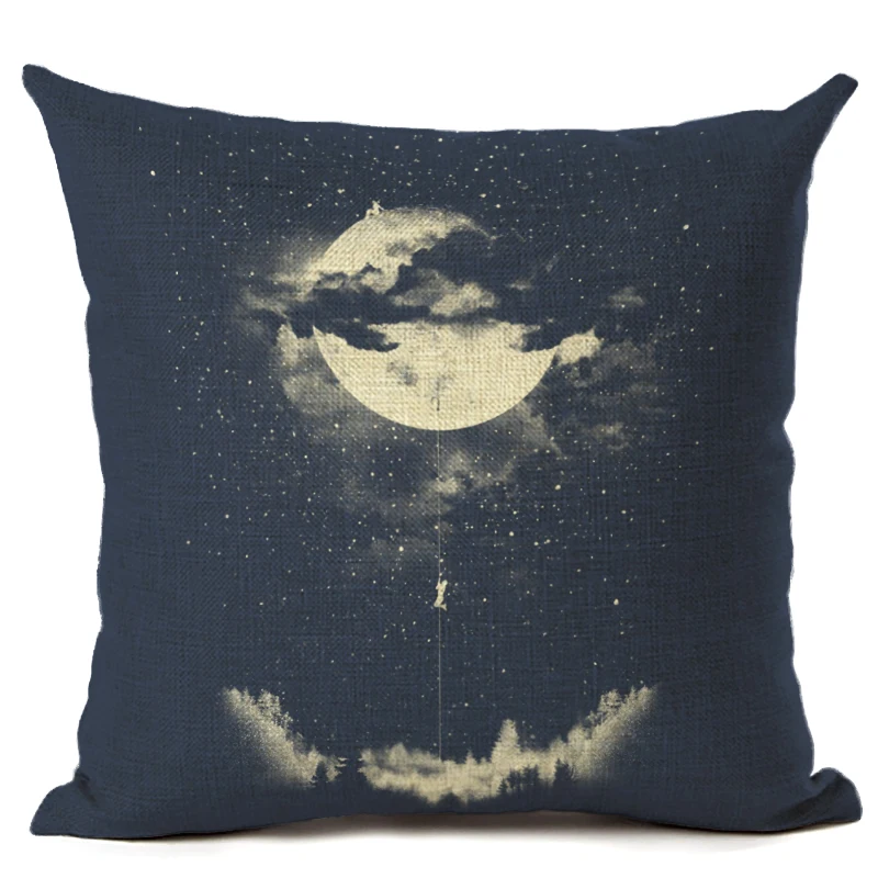 Новое поступление звездное небо стиль солнечная система льняная хлопковая