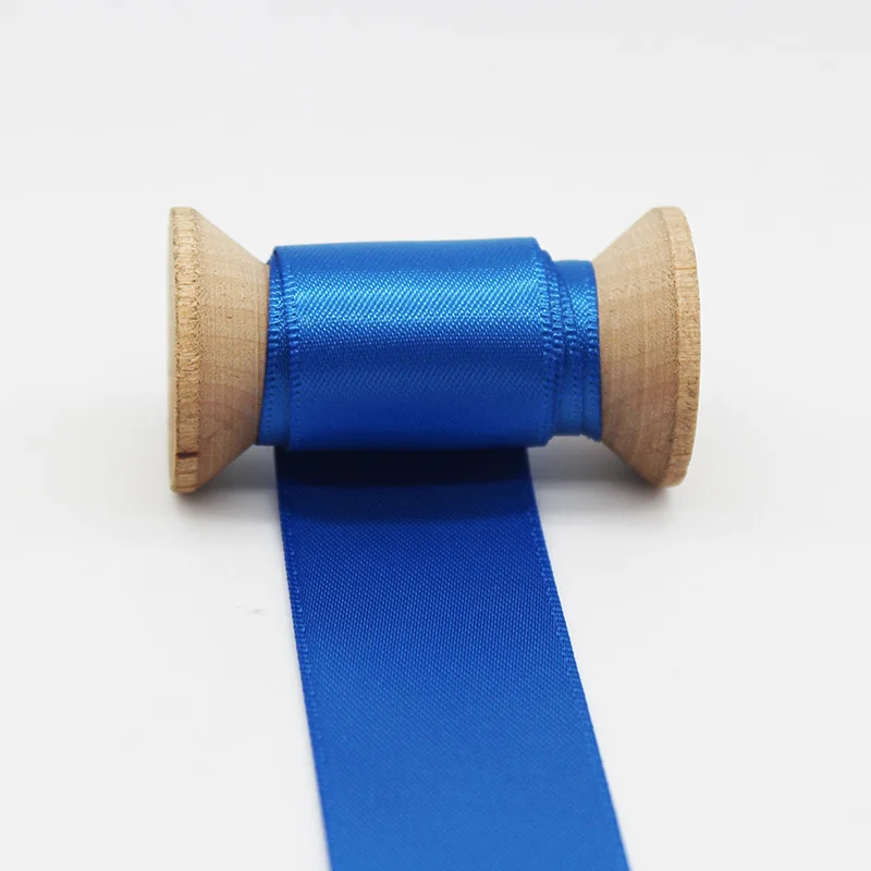 C-31 Electric Blue 1 дюйм 25 мм атласная лента полиэстер ткань лента для рукоделия швейная лента бант рукоделие декоративная обертка аксессуары - Цвет: C-31 Electric Blue