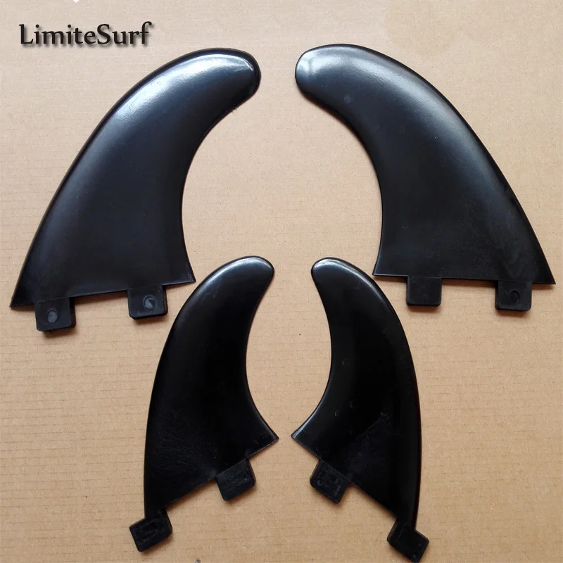 Черная пластиковая рыболовная доска с четырьмя плавниками/стандартный