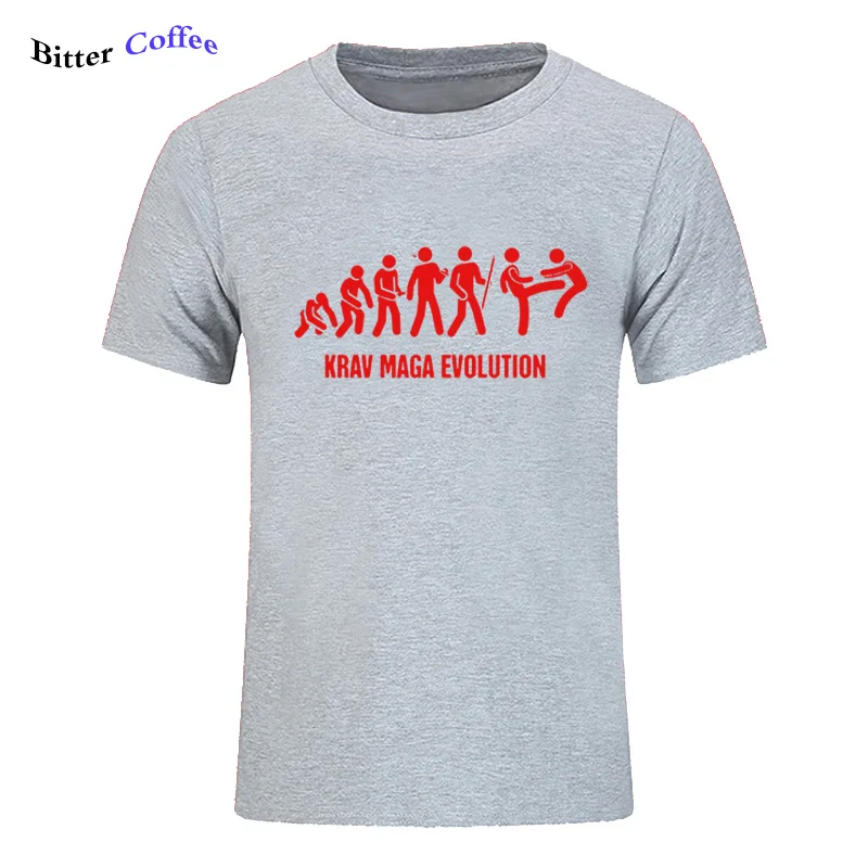 Крав Израиля боевые искусства Эволюция футболка для мужчин идеальный смешно хит
