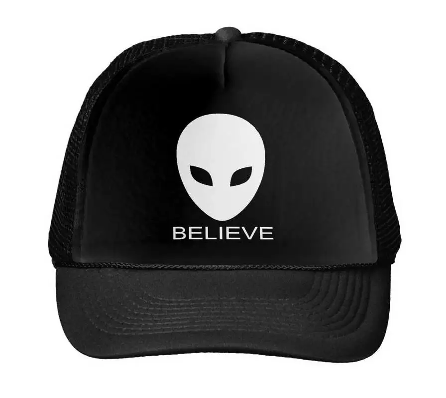 Believe alien/бейсболка с буквенным принтом Кепка для водителя грузовика женщин и