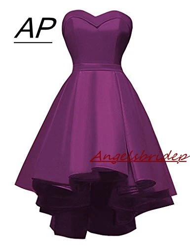 Luxury High Low Mini Homecoming Dresses Summer Style Satin Special Occasion 8th Grade Graduation Vestido De Formatura | Свадьбы и