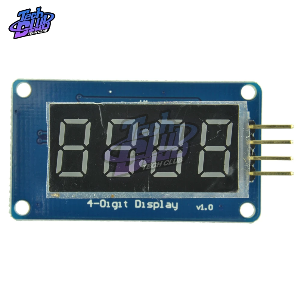 TM1637 4 Bits Digital LED Display Module for Arduino 7 Segment 0.36 inch Clock RED Anode Tube Four Serial Driver Board Pack | Инструменты