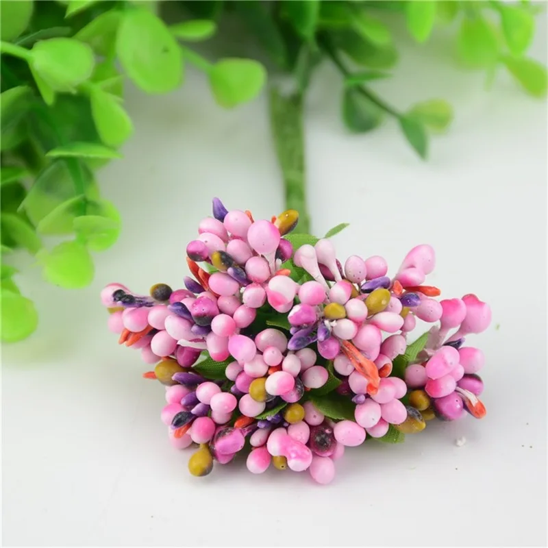 10 шт./лот искусственный цветок Bacca Stamen для свадебного украшения DIY ВЕНОК