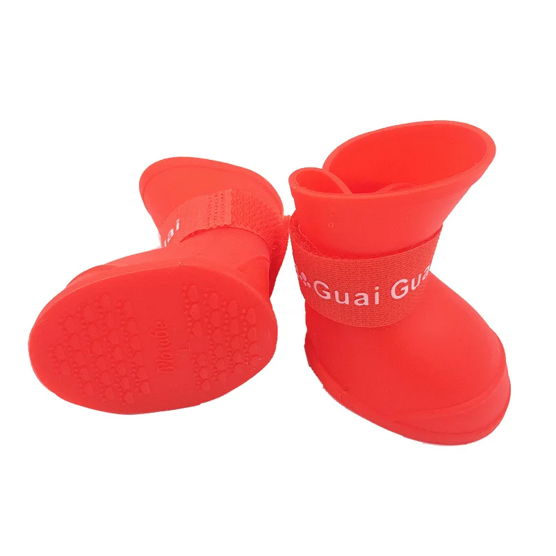 4 шт./компл. обувь для домашних животных водонепроницаемая от дождя маленьких