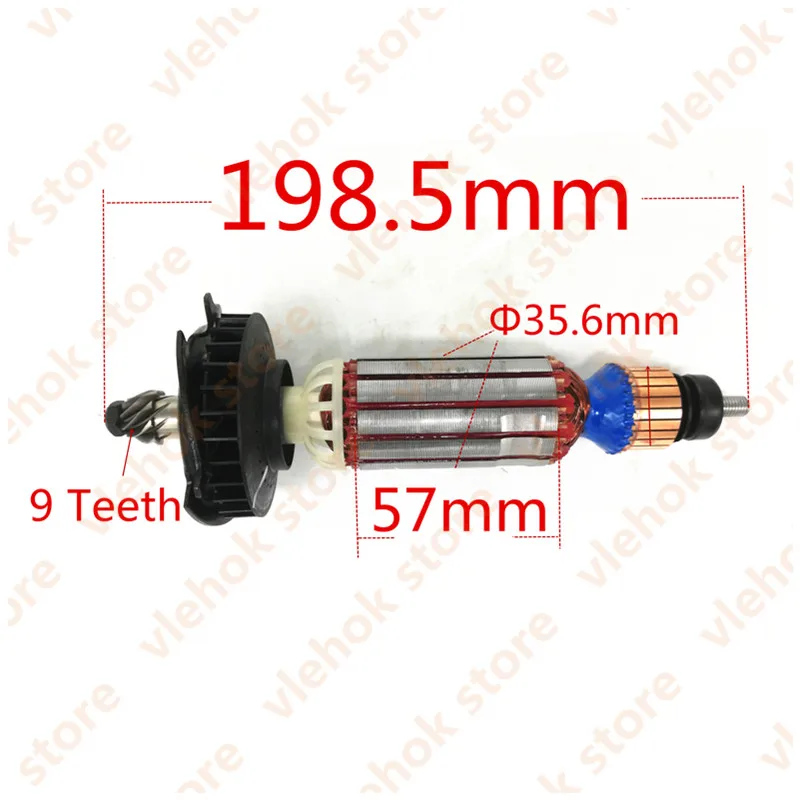 Оригинальный Якорный ротор 637075 00 N398000 для DeWALT D28132 D28135 D28136 D28137 D28132C аксессуары