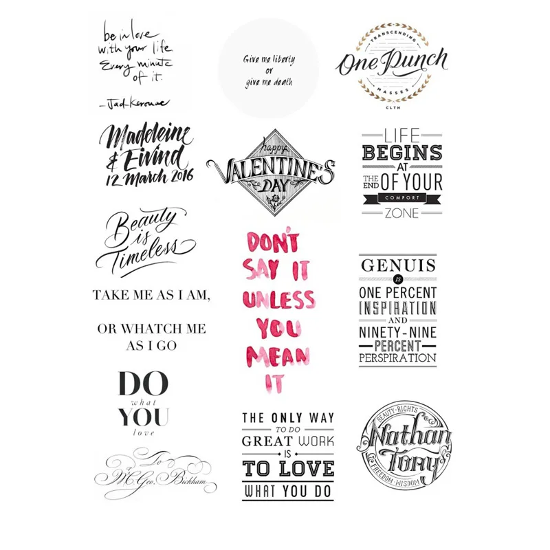 Комплект из 2 предметов черного цвета сердечная слова сделай сам Uncut украшения