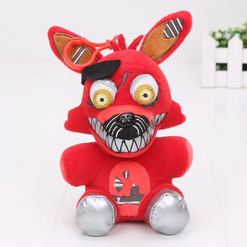 14cm 14 см пять ночей у Фредди кулоны-куклы FNAF медведь Фредди мангл Фокси Чика мягкая чучела брелок плюшевые игрушки куклы детские подарки - Цвет: 14cm