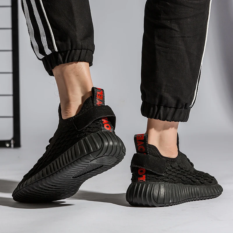 Spring Black Men's Casual Shoes Lace-Up Male Flat Footwear Comfortable Non-Slip Platform Mesh Sneaker Men Tenis Masculino Adulto |